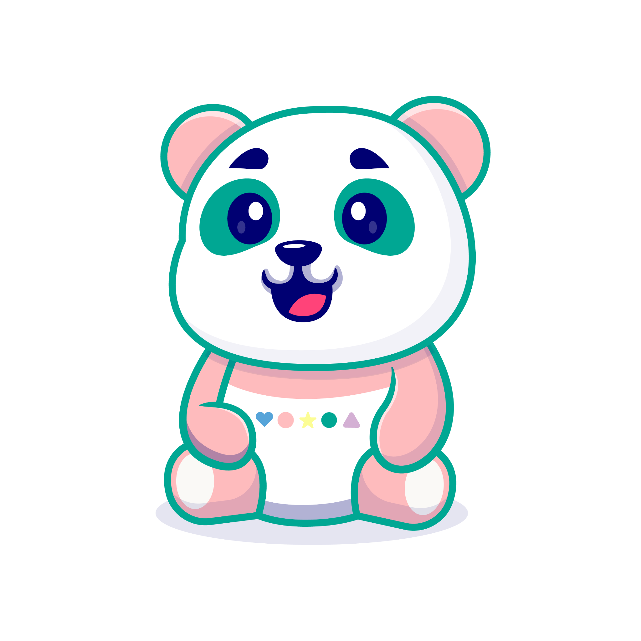 Teo, o panda mascote da SuperaTEA